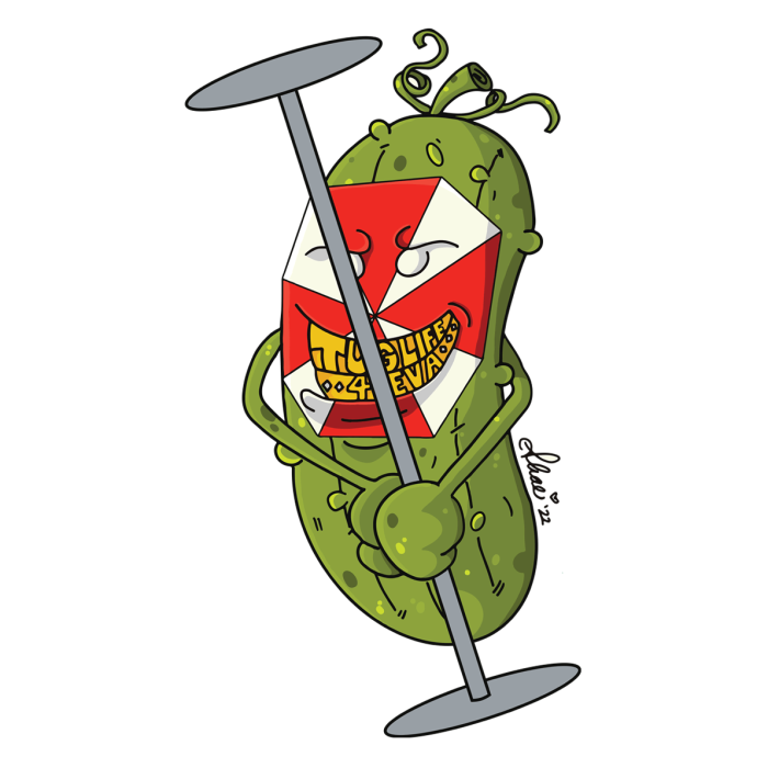 That-Umbrella-Guy-Stripper-Pickle-Vinyl-Die-Cut-Sticker